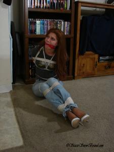 www.tucsontied.com - Stacie Snow Tied And Gagged in White Heels! thumbnail